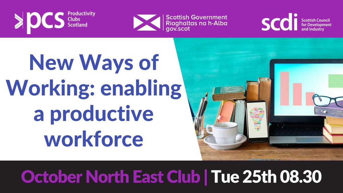 Our next Club in Aberdeen is next Tue 25th October This month we are looking at #NewWaysofWorking We are delighted to welcome, Gordon Christie, MD at @ITHotdesk as our speaker. He will share their approach to people, hybrid working, and digital leadership bit.ly/3eA5pON