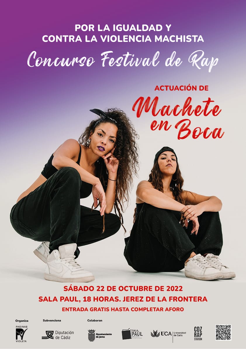 MacheteEnBoca's tweet photo. 🚨 Famm 🔥♥️
Que ya no queda nada!!!
Este sábado 22 de Octubre a las 18:00 h, nos vemos  en #jerezdelafrontera en la sala Paúl ,INSCRIBETE AL  concurso organizado por Páginas Violeta en colaboración de la #diputaciondecadiz #ayuntamientodejerez y @cdzrapstation ,de rap y lucha
+ https://t.co/gzocn2nrrB