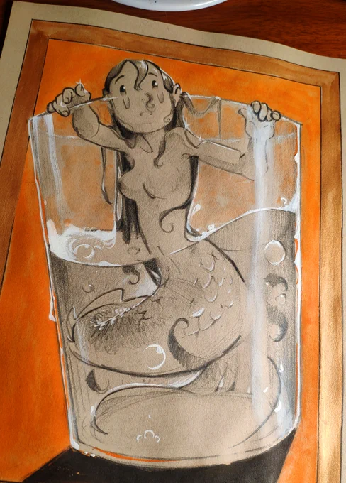 Inktober Day 17: Salty 