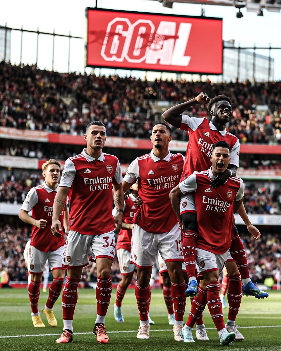 ESPNUK's tweet photo. Arsenal have won nine out of their first ten Premier League games this season.

The last four clubs to do so went on to win the title 👀 https://t.co/v0dBwqkViw