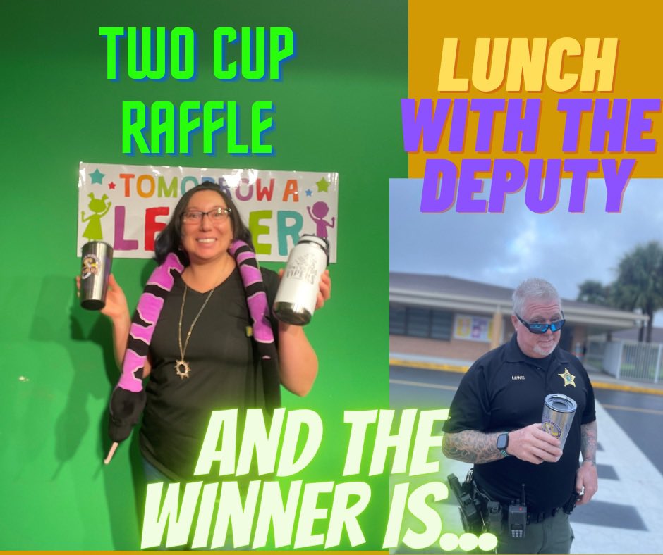 Stay tuned for the Two Cup Raffle Winner announced on the morning news!