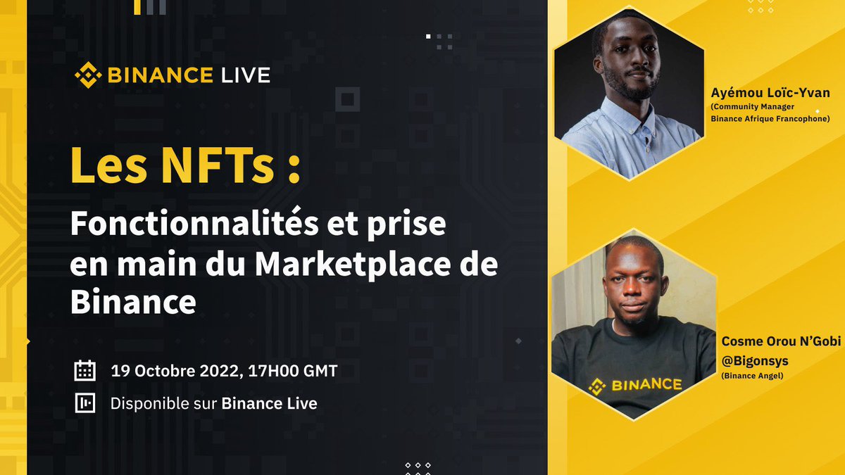 binanceafrique's tweet photo. NFT : Fonctionnalité et prise en main du Marketplace de Binance

Venez apprendre avec nous lors de notre prochaine session.

🗓 Date: Mercredi 19 Octobre 2022

⏰ Heure: 17H00 GMT 

📍 Lieu: Binance Live https://t.co/Qfrn77WpmE