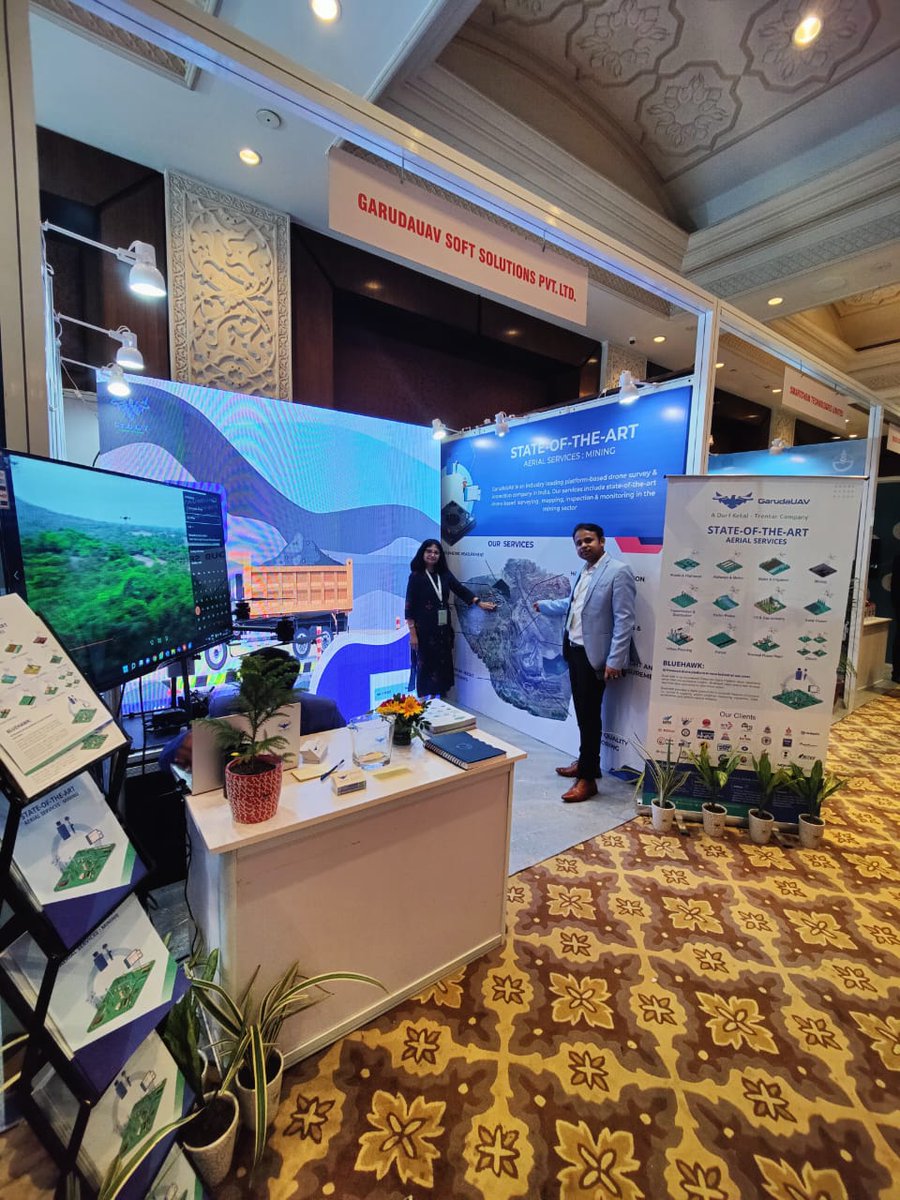 garudauav's tweet photo. We are proud to participate at the 1st ever National Coal Conclave and Exhibition (NCCE) 2022. Thanks to the Union Minister Shri Pralhad Joshi ji for his visit to our stall.
#coalconclave2022 #mining #coal #ai #dronesurvey #lidar #startupindia #garudauav #dorfketal #trentar #cil https://t.co/TOBMSmdGdg