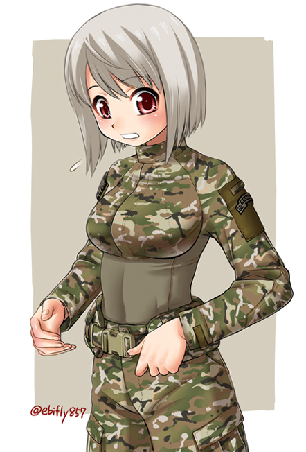 迷彩ってめんどくさいから あまり描いてないのよね…
#あなたのめいさい色の作品を見せてください 