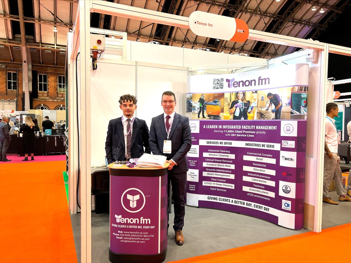 Tenonfm's tweet photo. #TenonFM is here at the @EduEstates Exhibition | Conference | Awards 2022, Manchester Central today and tomorrow. 

Come and stop by stand no. 610. Looking forward to catching up with you.
 
#eduest22  #educationestates #cleaningservices #cleaning #ifmservices #ifm https://t.co/64X80UFOw3