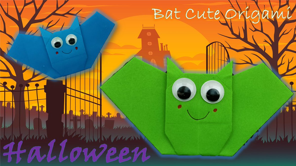 MimiKids_TV's tweet photo. https://t.co/SeC5UF3MO2

Origami BAT easy tutorial |Paper Halloween [2002] #halloween #origami #origamitutorial #octoberfest 
how to make paper bat origami - easy tutorial https://t.co/gSbJKcSslx