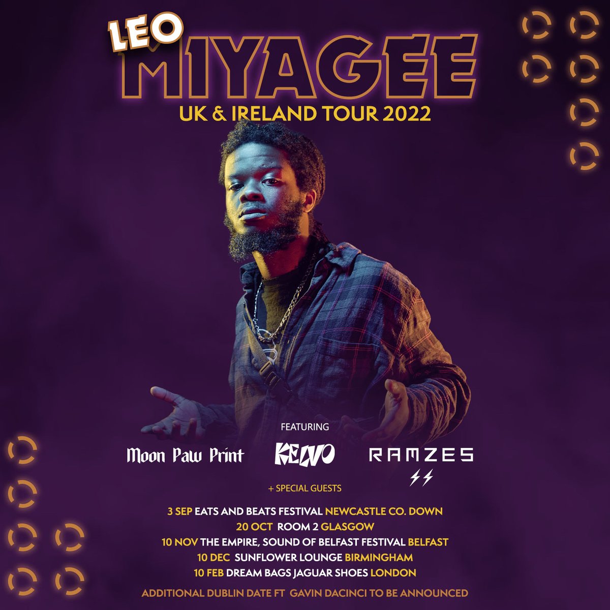 Room 2 Glasgow (@room2glasgow) on Twitter photo This Thursday, the Belfast based rapper (on Banjaxed Records) <a href="/LeoMiyagee/">Leo Miyagee</a> brings his UK & Ireland Tour 2022 to Room 2 Live (7-10pm).
Tickets: room-2.co.uk
<a href="/Spotify/">Spotify</a>  open.spotify.com/artist/6VMZtIt… This Thursday, the Belfast based rapper (on Banjaxed Records) <a href="/LeoMiyagee/">Leo Miyagee</a> brings his UK & Ireland Tour 2022 to Room 2 Live (7-10pm).
Tickets: room-2.co.uk
<a href="/Spotify/">Spotify</a>  open.spotify.com/artist/6VMZtIt…
