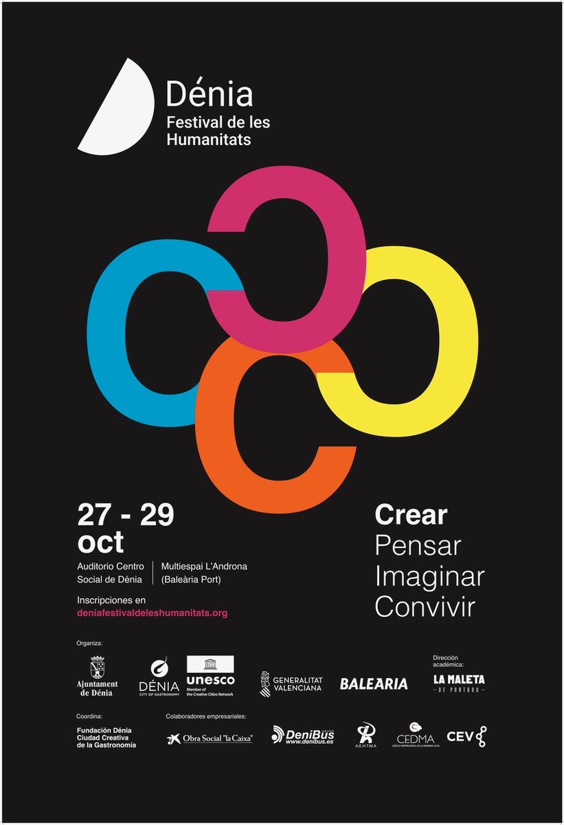 📢 Oberta la inscripció del 📜 Festival d'Humanitats de #Dénia. Una ocasió per pensar🤔 la incertesa del món actual i els canvis que podem esperar del futur.✍🏽cefire.edu.gva.es/sfp/index.php?… <a href="/GVAeducacio/">GVA Educació</a> <a href="/GVA_Cefire/">Formació, Innovació i Recursos per al Professorat</a> <a href="/CEFIREambitHiS/">Àmbit Humanístic i Social</a>