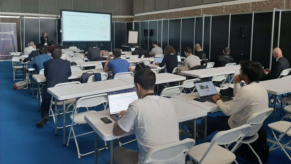 OpenSourceMANO's tweet image. @samcmgl (@ETSI_STANDARDS) kicks-off our first face to face #OSMhackfest in 3 years!!! 
So good to see you OSMers again 😃
Looking forward for these 2 days of hacking and #community building 🧑‍💻👩‍💻👨‍💻
#NFV #SDN #OSM #Cloudnative #opensource #orchestration
osm.etsi.org/wikipub/index.…