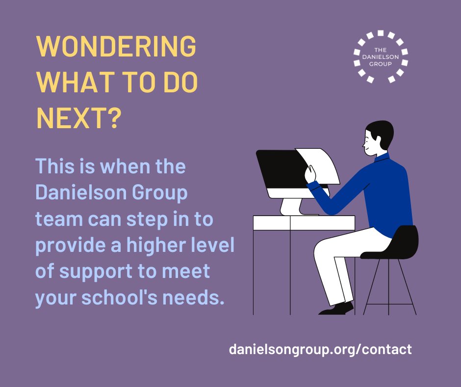 Recently attended a  #TheDanielsonGroup webinar and now wondering where to go next? That’s where our team can step in to extend a higher level of support in your pursuit of #GreatTeaching. Reach out today! bit.ly/3SGLY57
#FrameworkforTeaching #PDwithDG