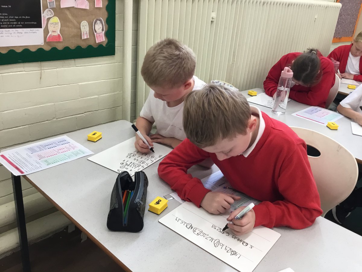 OLQM_EshW's tweet photo. Class 4 (Year 5) have been learning about prime numbers. They worked in pairs to complete questions and then fed back their answers to the class. #Article28 #Article #C4Maths https://t.co/qReiuEW4Wd