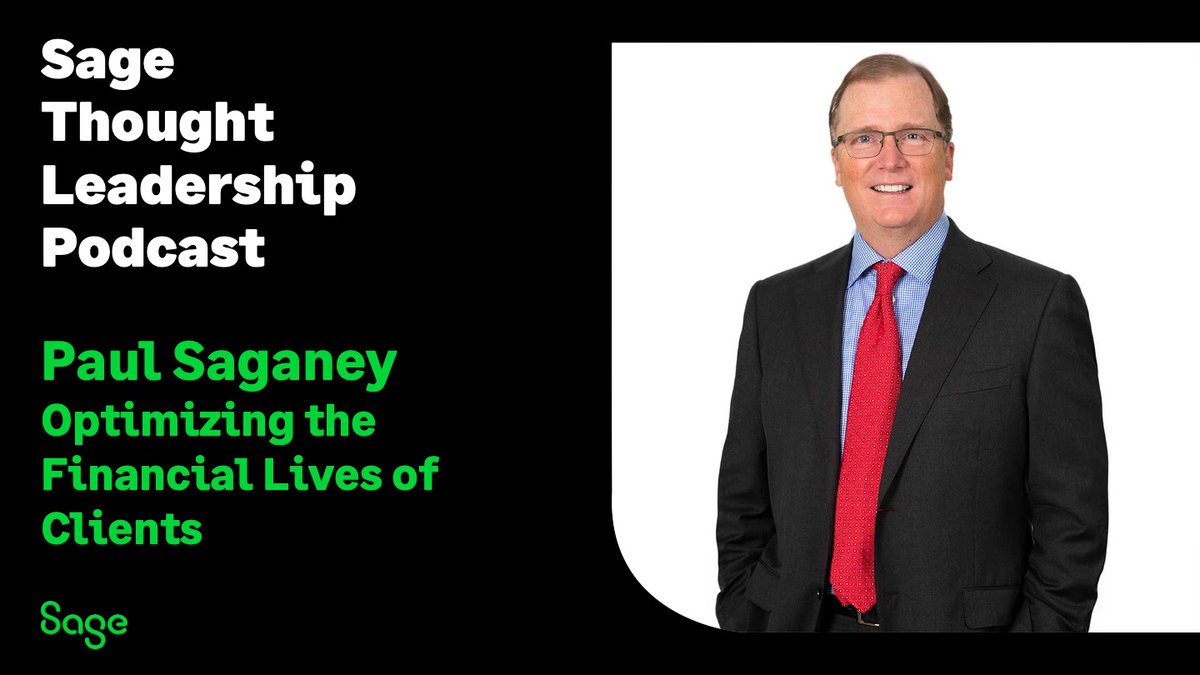 New #Sage Thought Leadership Podcast with @PaulSaganey from @Integrated4FAs on Optimizing the Financial Lives of Clients. Have a listen! #sageadvice from @SageUSAmerica  #CPA_Alliance #byadvisorsforadvisors sagethoughtleadership.com/saganey0922?td…