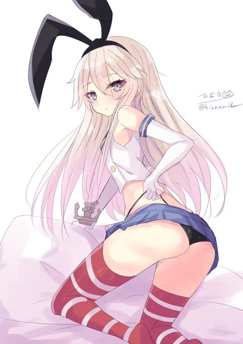 パンツの位置をなおす島風#艦これ版深夜の真剣お絵描き60分一本勝負#艦これ版真剣お絵描き60分一本勝負_20221017 