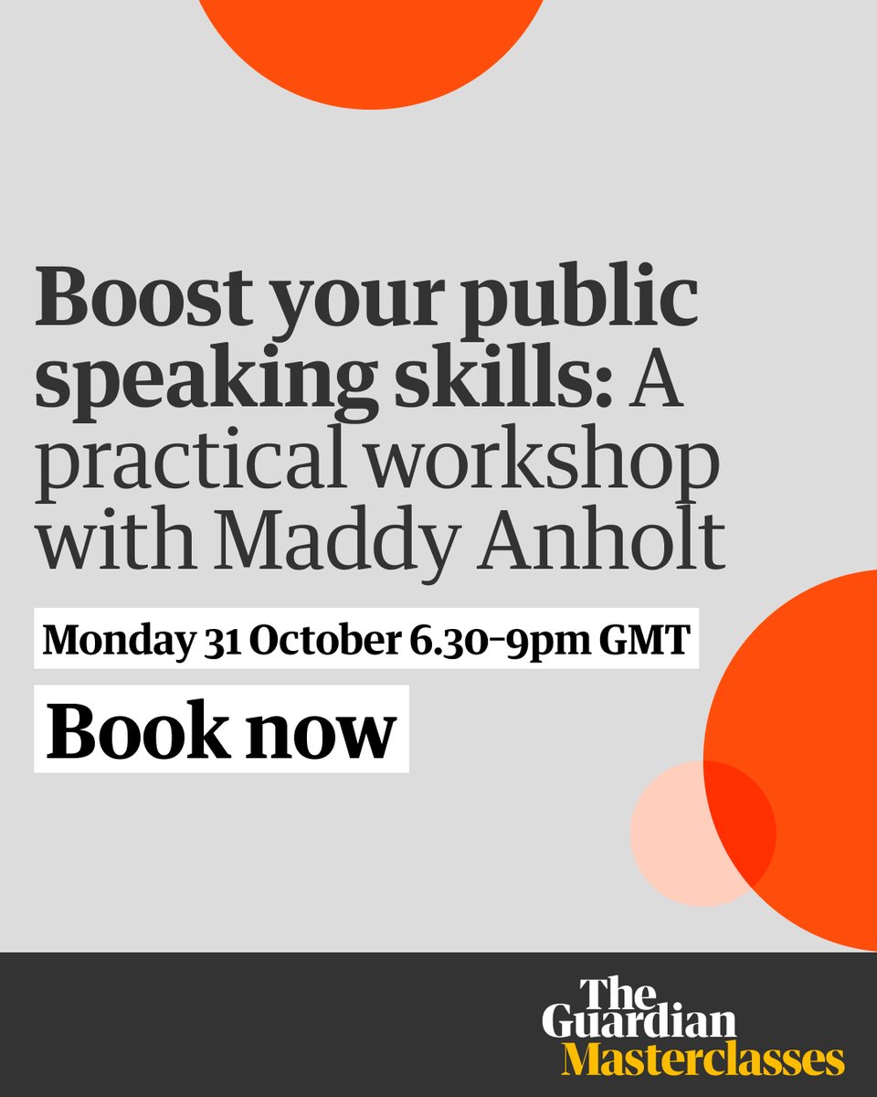 Join <a href="/maddy_anholt/">Maddy Anholt</a> on 31 October for a practical workshop on combatting your inner critical voice - and having your voice heard, whether it’s among friends or total strangers.

Book now 👉 ow.ly/sWJv50LcOOK