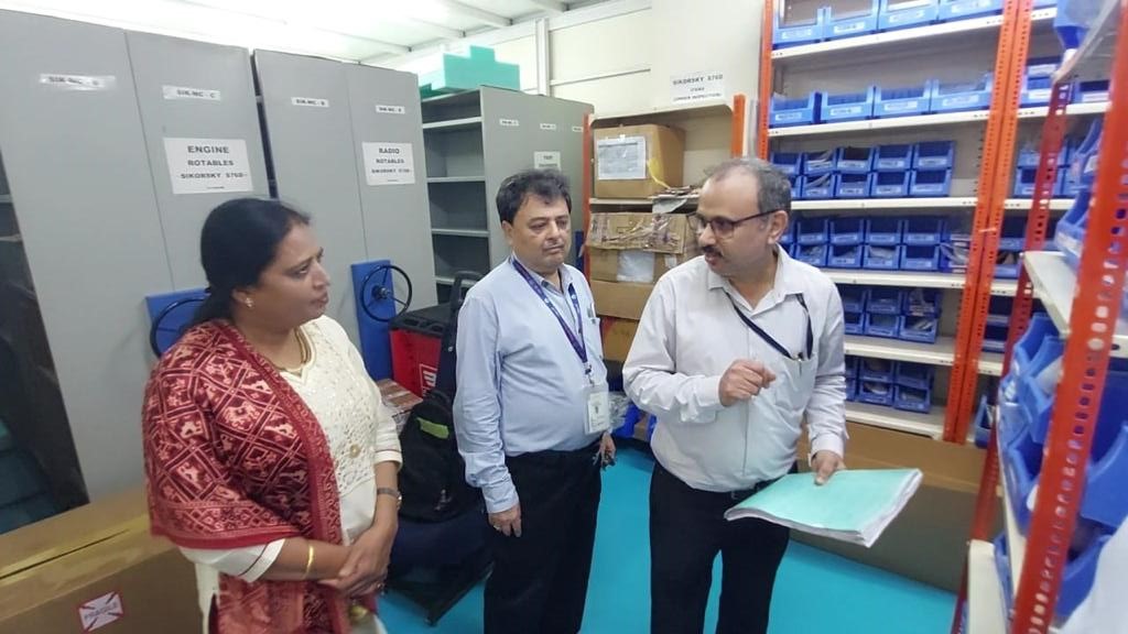 PawanHansLtd's tweet photo. Independent director  Smt Amiben Manishbhai Parikh visited Pawan Hans office at Western Region https://t.co/7g03azrWTA