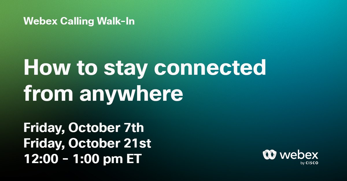 Join cloud calling expert, Justin Jordan, to learn how to integrate calling into your hybrid work strategy and allow teams to stay connected from anywhere.

▶️ cs.co/6019MYo7L
