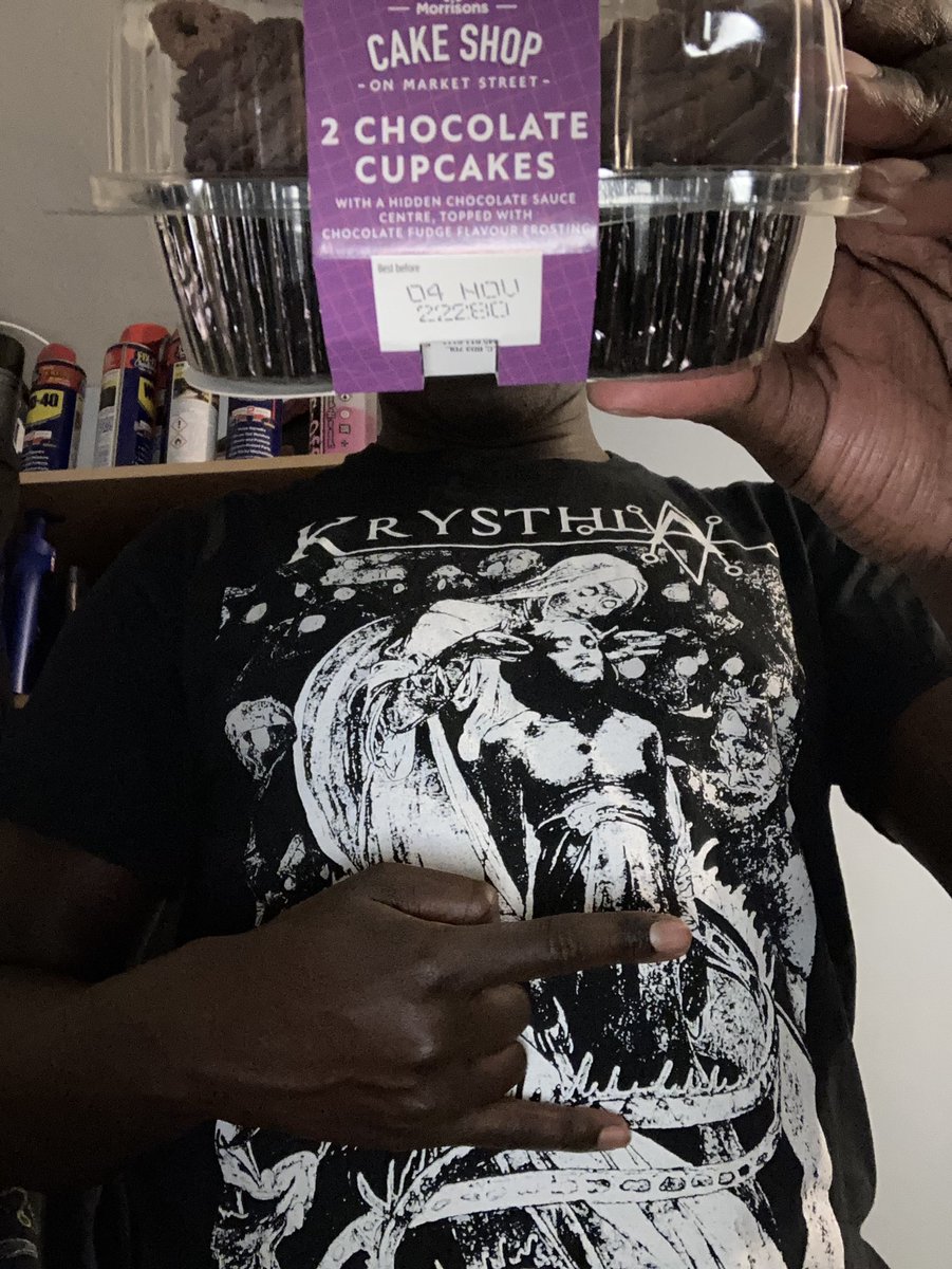 🤘HAPPY CHOCOLATE CUPCAKE DAY 🧁 🍫 #chocolatecupcakes #chocolatecupcake #cupcake #cupcakes #krysthla #extrememetal #northampton #heavymetalguy #heavymetalrules #heavymetalfamily #heavymetalfans #heavymetalfashion #heavymetalfan  #metalheads #metalheadcommunity