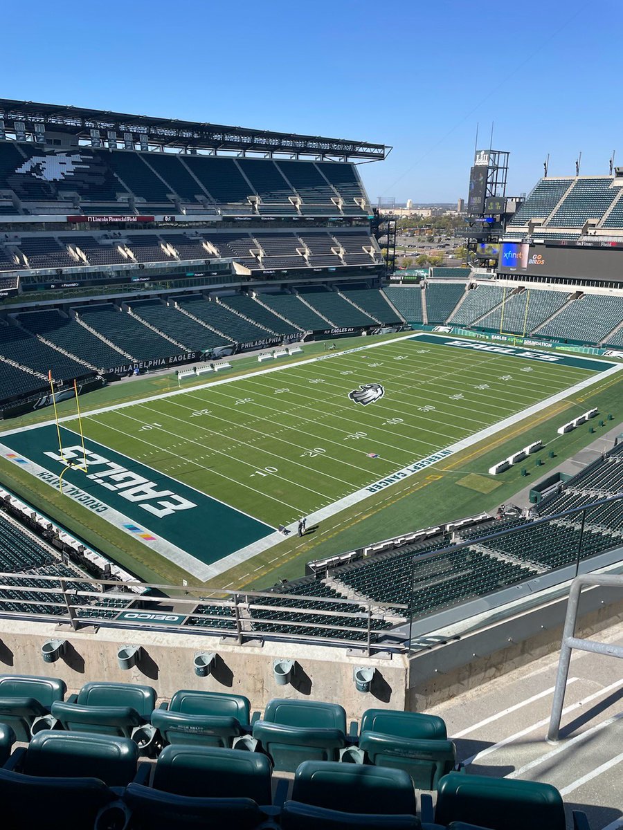 Grateful to be the nutritional part of this field. What a playing surface! #FlyEaglesFly