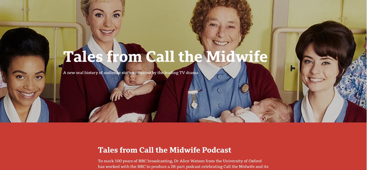 aliceewatson's tweet image. Excited to say you can listen to my new podcast, co-produced with the BBC, celebrating @CallTheMidwife1 and its enduring popularity with audiences. 

I’ve recorded fans from across the UK who have experienced and been touched by its storylines.

Listen 🎧: canvas-story.bbcrewind.co.uk/talesfromcallt…