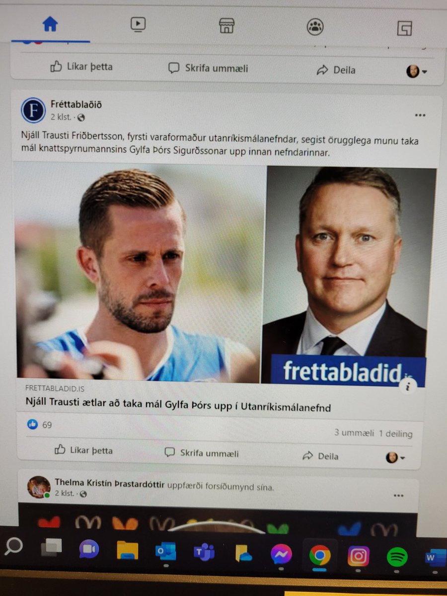 "Yes it's Njáll Trausti Friðbertsson. Uhhh it would translate to Niall Trusty Peacebertson"