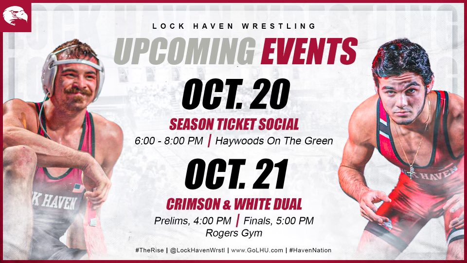 LockHavenWrstl's tweet photo. Big week in the Haven 🎟🤼🇺🇸 https://t.co/TymZW9WmDk