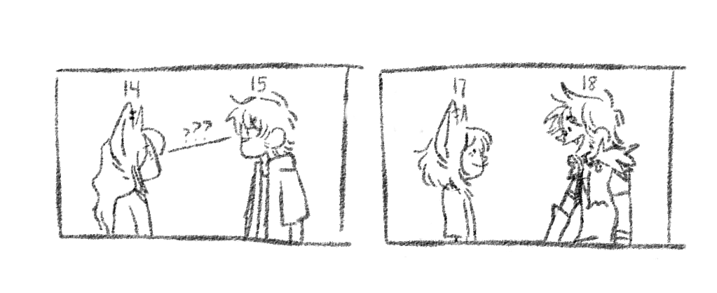 i'm drawing a very quick resume on terror bang and everytime i get to compare these two before and after meeting again . my gut. 