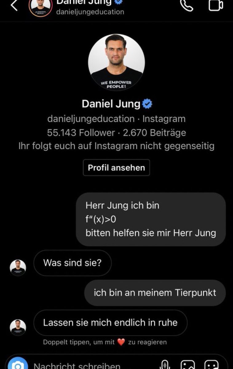 mamboderalpha's tweet photo. Was soll das Daniel https://t.co/BaxvZA0NOS