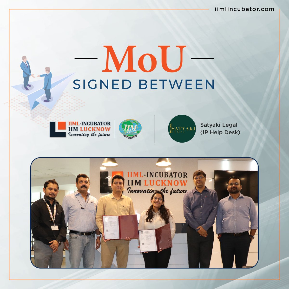 iimlincubator1's tweet photo. #IPlaws give #Tangibility to ideas by enabling creators to own their #InnovativeIdeas and #CreativeOutput, provided the #LegalCriteria are satisfied.
We are happy to onboard Sathyaki Legal to provide #IntellectualPropertyRights related services to our portfolio companies. https://t.co/uJH23CDDHZ