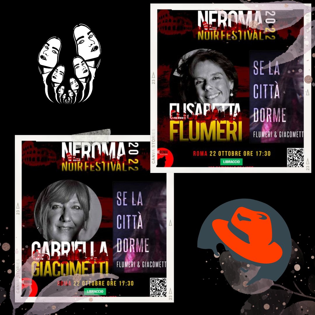 elyegab's tweet photo. appuntamento al #neromanoirfestival al #libraccio di Roma sabato 22 ottobre h.17.30 https://t.co/UX5R9dTrCU