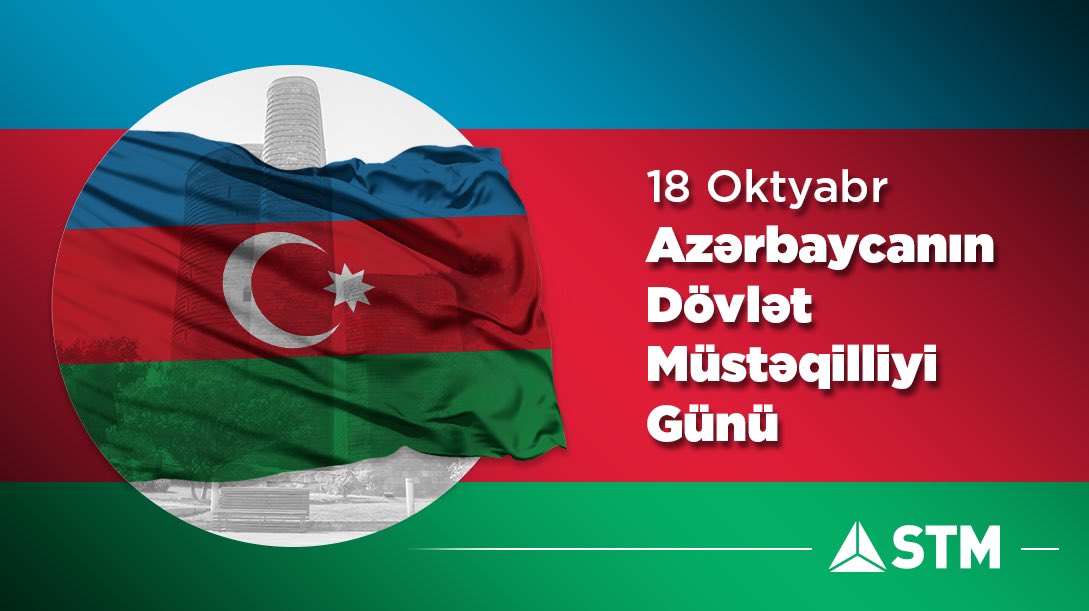 İki devlet tek millet olduğumuz, can kardeşimiz Azerbaycan’ın Bağımsızlık Günü kutlu olsun! 🇹🇷🇦🇿 #STMSavunma Biz iki dövlət, bir millətik. Əziz qardaşımız Azərbaycanın Müsteqilliyinin Berpası Günü mübarək! 🇹🇷🇦🇿 #STMSavunma