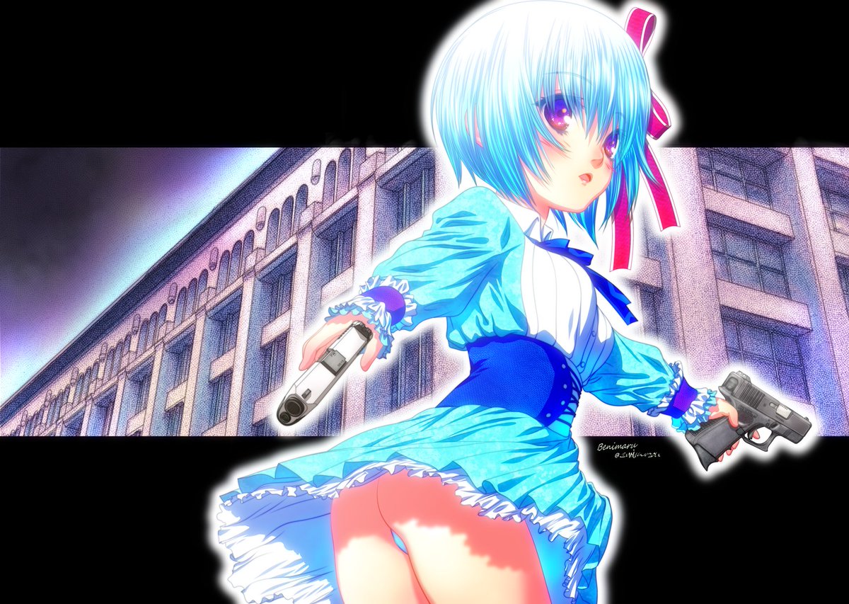 「#お前らの好きなピストル晒せ 素敵タグ45口径と9mmの波が交互に訪れます笑 」|紅丸🎨くりむぞん＠『落ちこぼれ退魔師は異世界帰りで最強となる』コミックス第1巻発売中です！のイラスト
