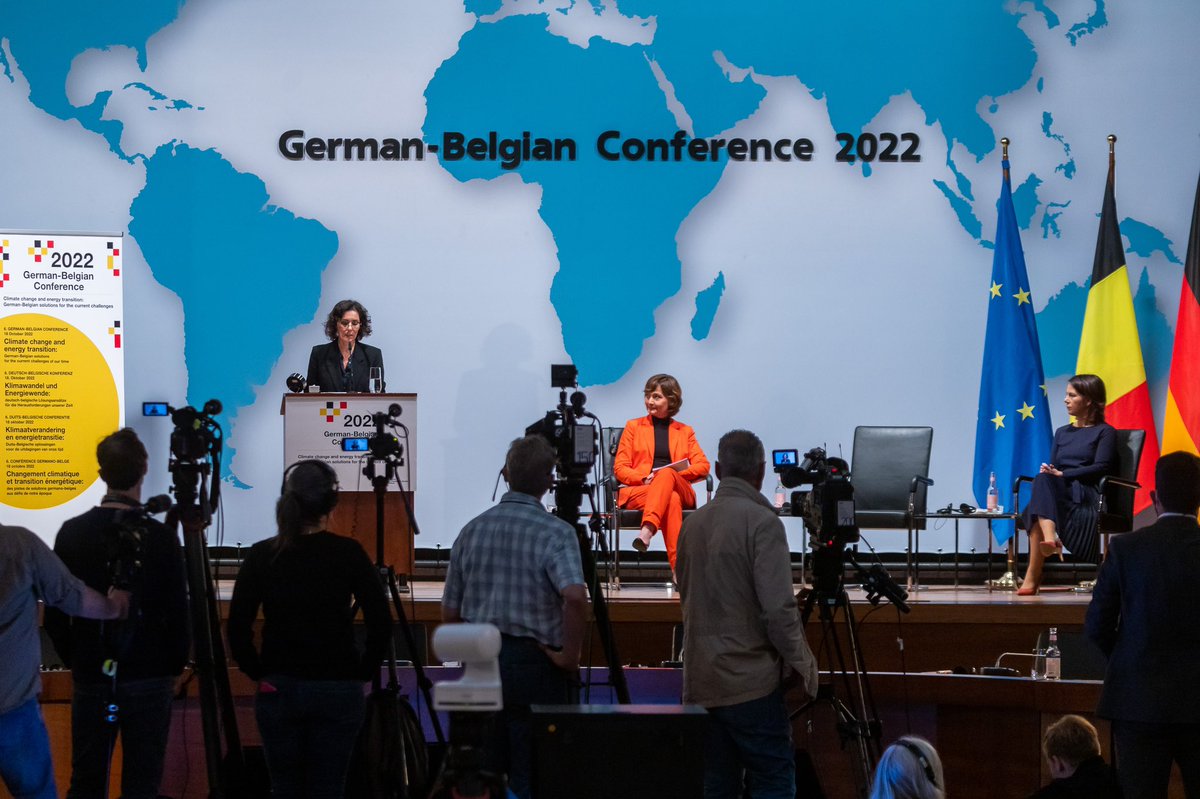 hadjalahbib's tweet photo. Honored to open the 6th German-Belgian Conference together with my German colleague @ABaerbock. This year's #DeBeKo focuses on finding common, concrete solutions to the challenges of climate change and energy transition. 🇧🇪🇩🇪 https://t.co/bkm6oCA8gd