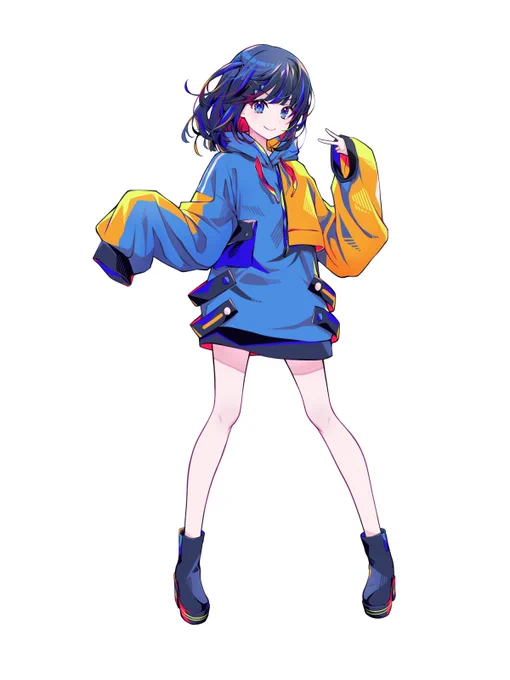 個人的に大好きなダボっと袖パーカーの女の子描かせていただきました!ありがとうございました『チェインパラドクス』(C)藍墨・栞奈さん/鯱ノ丸/トミーウォーカー#トミーウォーカー #チェインパラドクス 