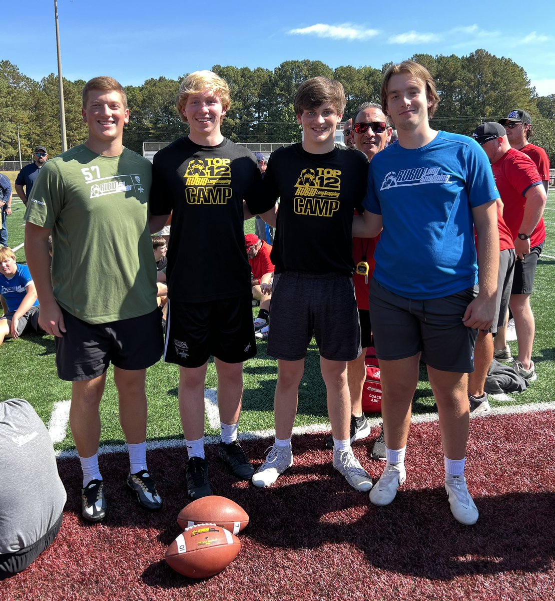 Made 2nd place in the finals of another great Rubio camp! Thank you <a href="/TheChrisRubio/">Rubio Long Snapping®</a> and <a href="/StevenNixon10/">Steven Nixon</a>, I always love competing against my guys and betting better