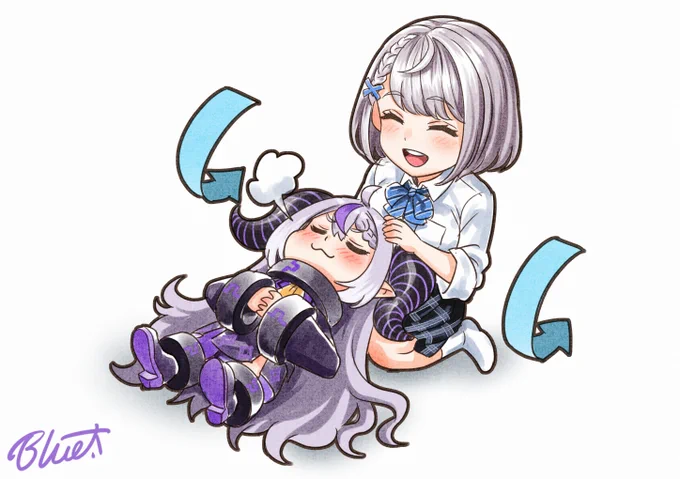 ラプさまは総帥で天才なので角を下に向けてもらいましょう!#ノエラート  