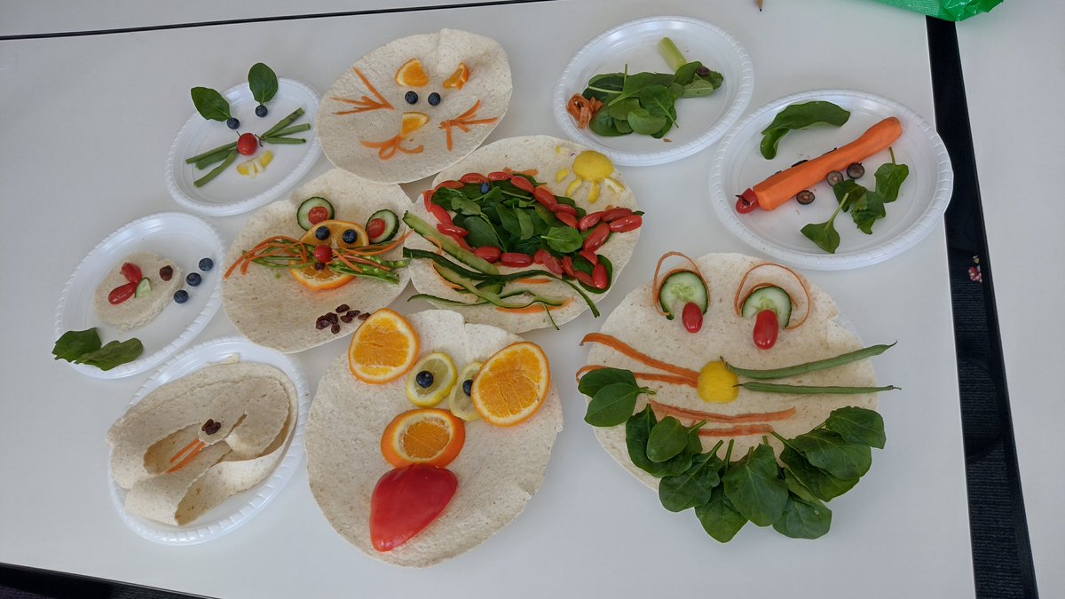 MimtheOT's tweet photo. @DerbyOT group skills peer led session - food art for the win! #OccupationalTherapy #productvprocess @RCOTStudents https://t.co/l9R8ZdQ9jr