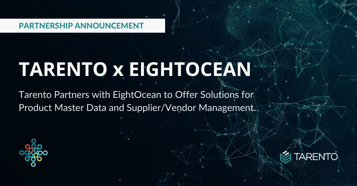 tarentogroup's tweet photo. We are pleased to announce our new strategic partnership with EightOcean AB. Together with EightOcean, we will offer customers, solutions that raise & maintain the quality of data & thereby confidence.
#TarentoGroup #EightOcean #Partnership #FutureProof #TarentoSweden #Tarento https://t.co/XyNkdxoLJR