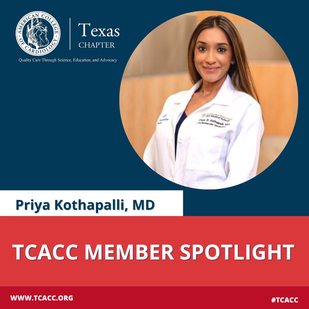 txchapteracc's tweet photo. TCACC Member Spotlight: Meet your Social Media Section co-chairs @NadeenFaza and @prkothapalli 🩺📱We're lucky to have these two involved with TCACC leadership! Want to get involved with the Social Media Section? Send us a DM! #HeartDoc #TexasMD #TXMD https://t.co/M7EkKgrjK2