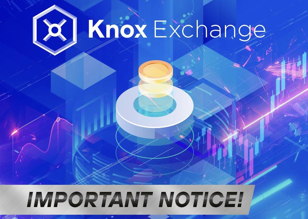 Knox_Exchange's tweet photo. As mentioned by our CEO, Knox Exchange will be closed to further focus and develop Instant Invest.

Weds 19th October 07:00 am UTC, all trading pairs and deposits will be disabled.

Withdrawals will remain enabled until Friday 28th October 07:00 am UTC. https://t.co/qMOszRvQJI