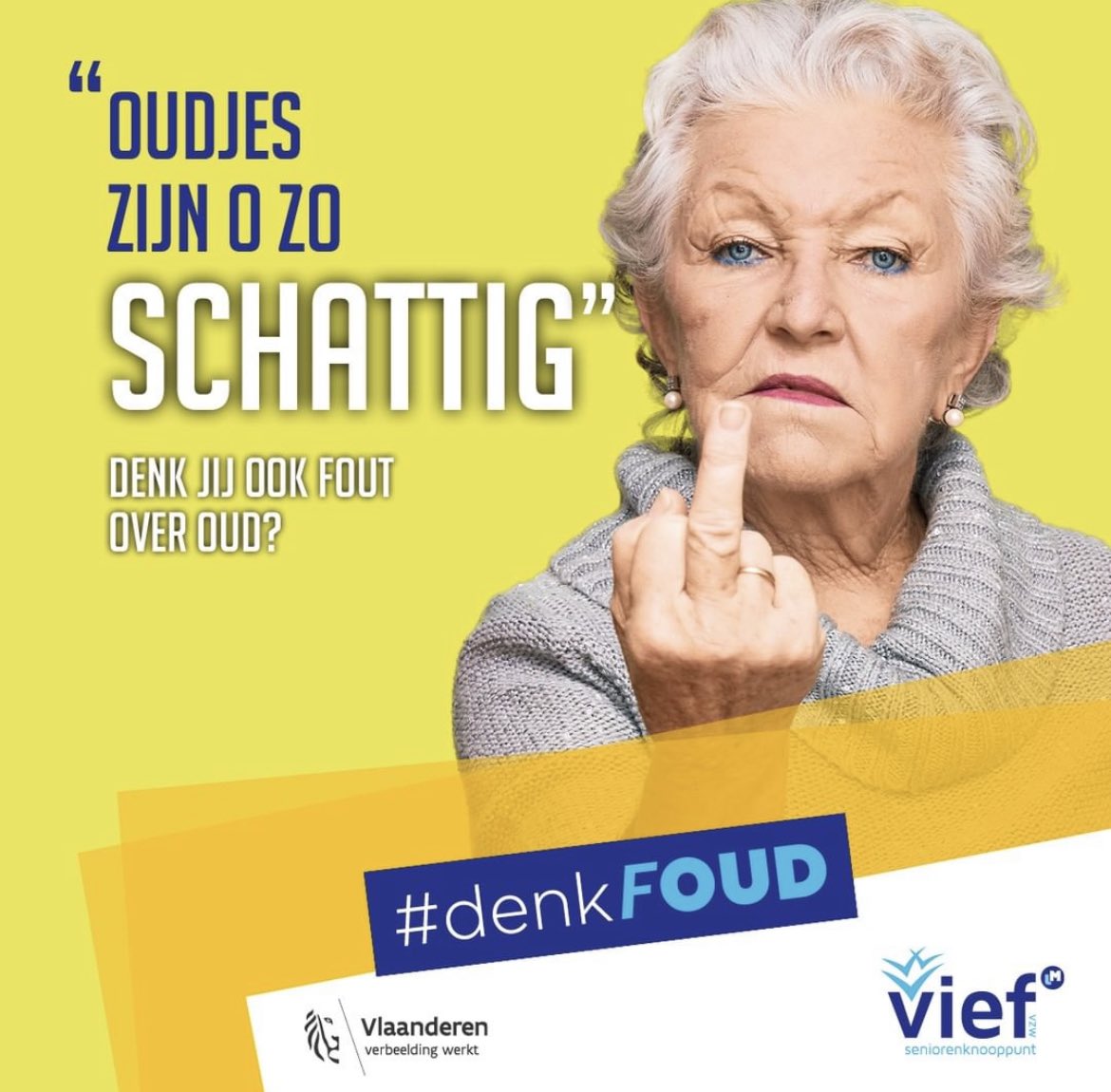 Vief_vzw's tweet photo. Ouderen zijn geen kinderen. Betuttel hen dan ook niet. Ontdek het oktoberthema van onze campagne #DenkFoud https://t.co/Y2c65VDOJt https://t.co/Oj3jOCFxNf