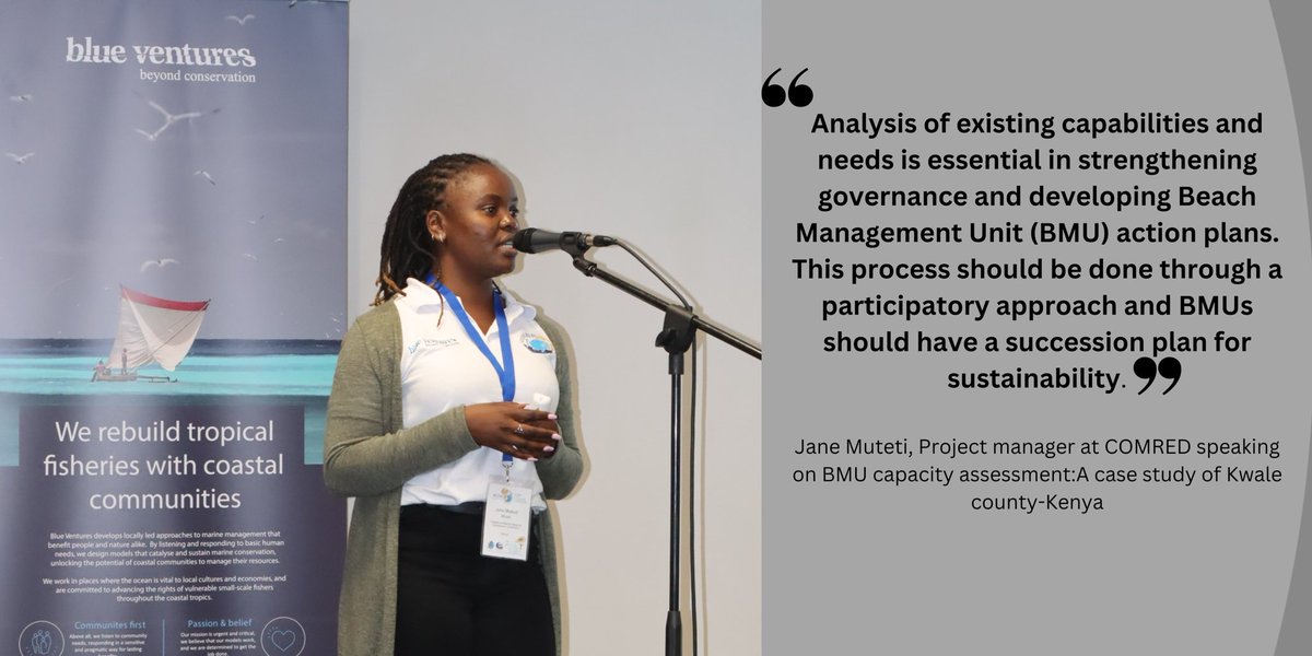 Key highlight from #wiomsa2022 #wiomsasymposium <a href="/BlueVentures/">Blue Ventures</a> special session-Supporting local communities to engage in fisheries management and science.  
<a href="/comred_/">COMRED</a> <a href="/wiomsa/">WIOMSA</a> @wimsnetwork <a href="/IocUnesco/">UNESCO Ocean</a> <a href="/muteti_jane/">Jane Muteti</a> <a href="/NCSecretariat/">Nairobi Convention</a> <a href="/SeasTrust/">Sustainable Seas Trust</a> <a href="/WIOECSN/">Western Indian Ocean Early Career Scientist Net</a> <a href="/cordioea/">CORDIO East Africa</a> 
#wimsnetwork