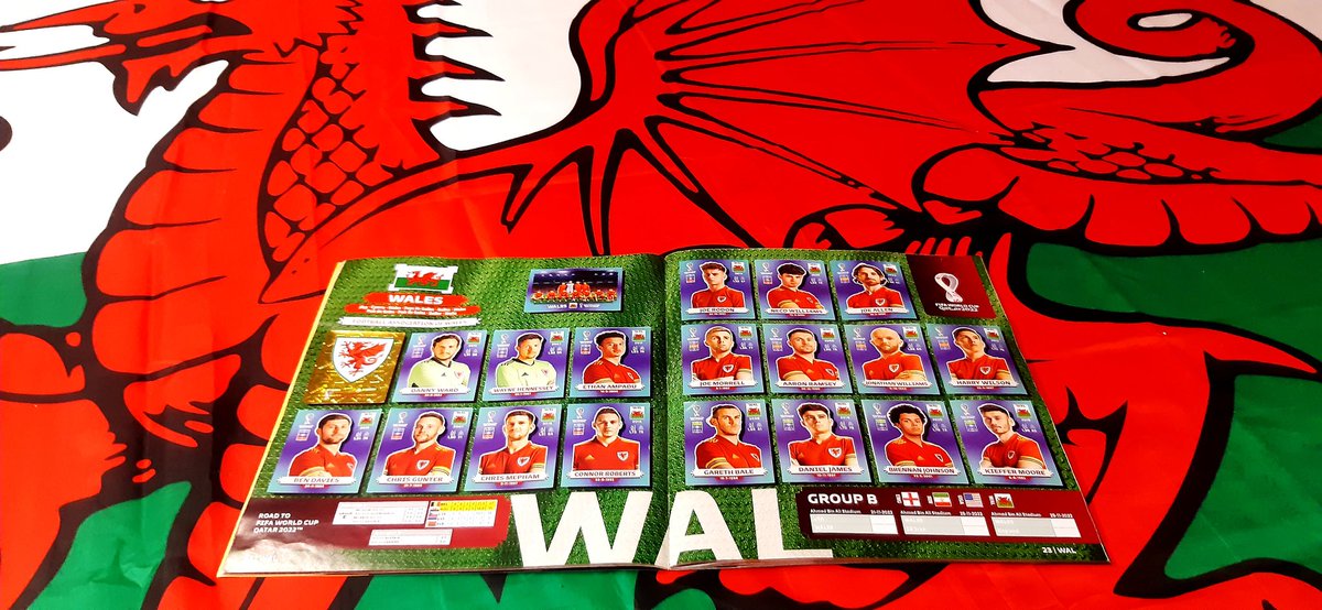 Stephen Ward (@s8wrd) on Twitter photo Isn't it a thing of beauty ?...<a href="/Cymru/">Wales 🏴</a> completed in a <a href="/FIFAWorldCup/">FIFA World Cup</a> sticker book Isn't it a thing of beauty ?...<a href="/Cymru/">Wales 🏴</a> completed in a <a href="/FIFAWorldCup/">FIFA World Cup</a> sticker book