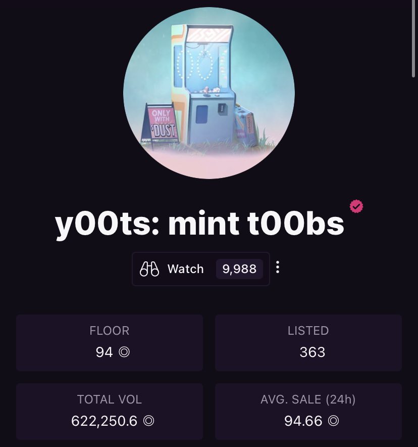 MagicDegenSOL's tweet photo. Giving away a y00ts mint t00bs NFT

Floor price is 94 $SOL 🎁

To enter just follow &amp; RT ~ 48 hrs ⏰ https://t.co/4jI6lOGnt7