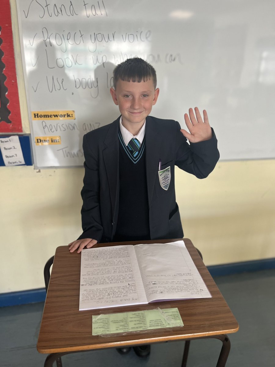MaloneEnglish's tweet photo. 8o delivered fantastic My Family speeches today! We saw a lot of body language, facial expressions and humour used to engage their audience! 
@MaloneCollege https://t.co/uhrDQQJ3xg