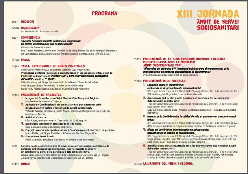 JLBuenache's tweet photo. Interessantíssims projectes de #BonesPràctiques presentats avui a la XIII Jornada Àmbit #Sociosanitari de la Fundació Vallparadís @Mutua_Terrassa! De moment em quedo amb la de #gamificació i #TIC de la #residència i #centrededia Montserrat Betriu https://t.co/o6M68VGmvt