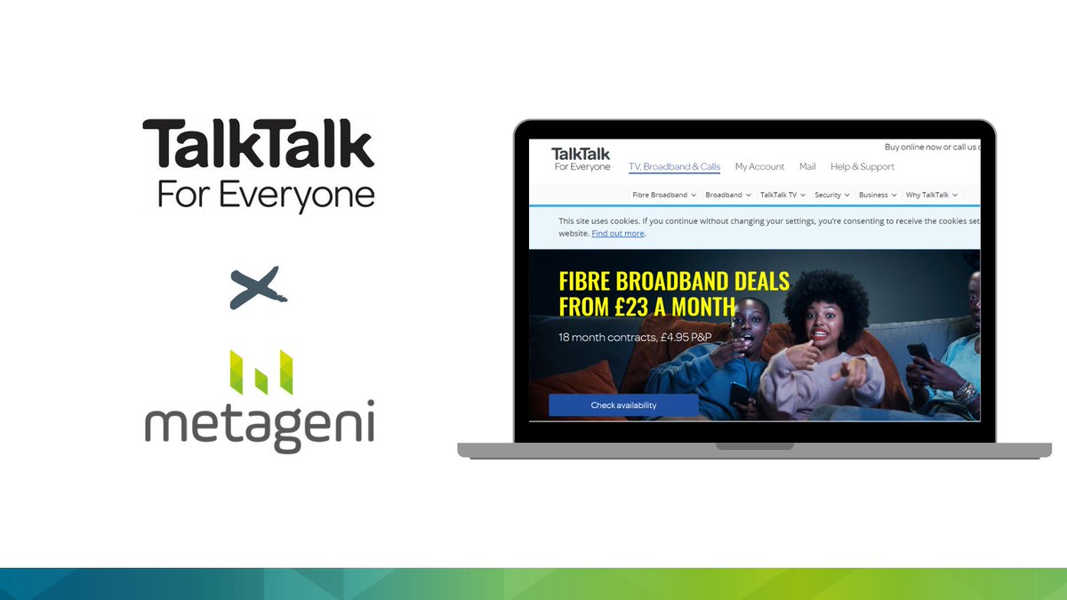 We are pleased to announce that Metageni is now working with our new client TalkTalk!

TalkTalk is the UK’s leading value for money connectivity provider, with landline, broadband, TV and mobile services to over four million customers. 

#talktalk #newclient #dataanalytics