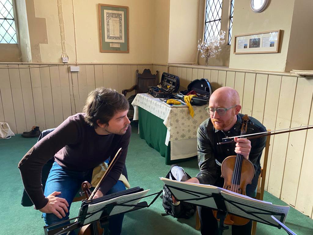 It’s great to have Nicolas and Liam playing with us this week! 🎻 🎶