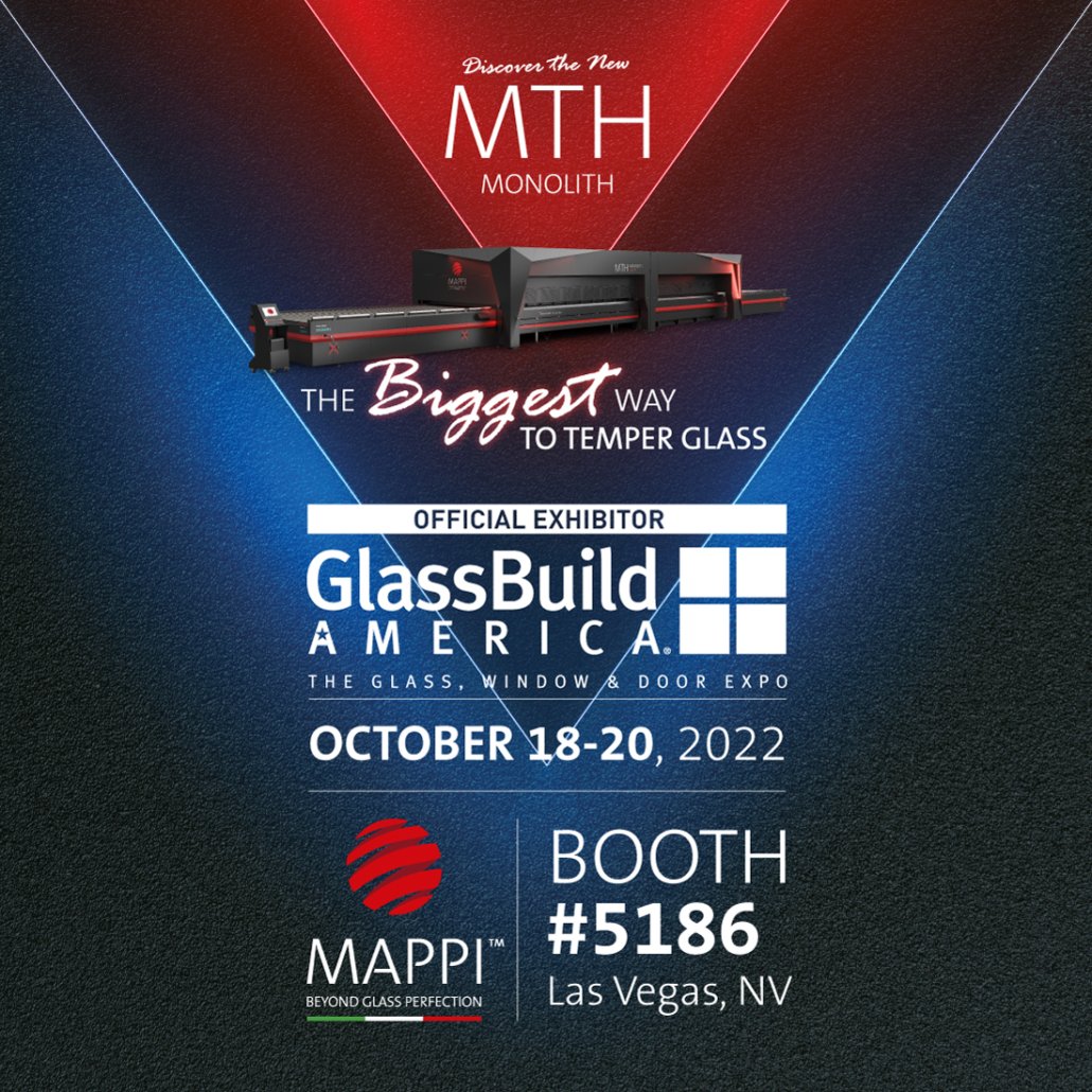 glassonweb's tweet photo. Visit @mappisrl at @GlassBuild America, Oct. 18-20, 2022 – Las Vegas, NV

BOOTH #5186

#Mappi #GlassBuildAmerica #GlassBuild #GBA #GlassBuild2022 #event #glass #glassfurnace #temperingfurnace #glasstempering #glassprocessing #glassmachinery #glassindustry
@glassnation https://t.co/sMImVCNTZP