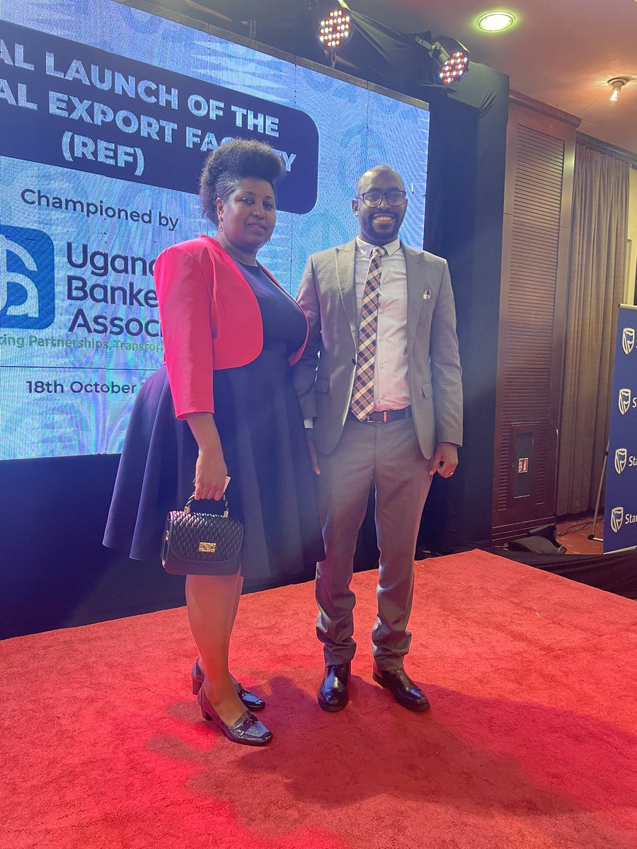 Me and my sister .@SarahKagingo as .@ugbankers unveiled a special Regional Export Facility (REF) of an initial amount of UGX 1 Trillion as a package to support exporters from Uganda, to regenerate & grow export volumes to regional markets. #REF2022. #ExportPromotion