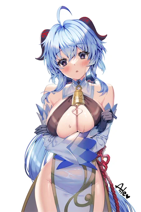 濡れてしまったよ..... #原神 #GenshinImpact  #甘雨 